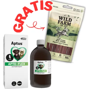 Aptus Apto-Flex 500ml + WILD FARM hovězí tyčinky s taurinem 50g GRATIS