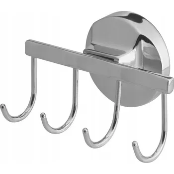 Věšák Háček na hmoždinky Bisk stříbrný