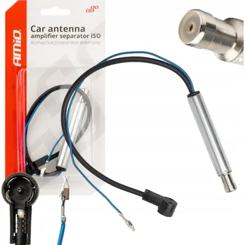 Anténní zesilovač AUTOMOBILOVÝ ANTÉNNÍ ZESILOVAČ FM RÁDIA SEPARATOR SIGNÁLU ISO