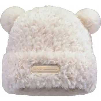 Čepice ČEPICE ZIMNÍ BEANIE DÁMSKÁ TEPLÁ BÍLÁ UŠI MEDVÍDKA MÓDNÍ