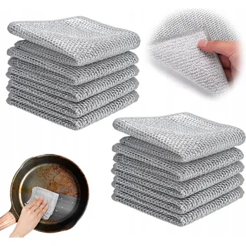 Utěrka DRÁTĚNÁ UTĚRKA 10 Ks 23x18cm NEPOŠKRÁBE UTĚRKU NA MYTÍ NÁDOBÍ
