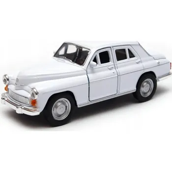 autíčko WELLY FSO Varšava 224 BÍLÁ 1:34 LEGENDY PRL NOVÝ KOVOVÝ MODEL 43621