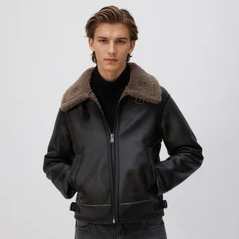 Dámský kabát Reserved - Bunda s límcem - pudrově hnědá - 729GC-98X - 729GC-98X-XXL