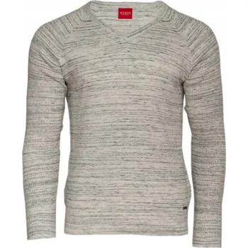 Pánský svetr Pánský svetr GUESS s výstřihem do V a dlouhým rukávem M64R43