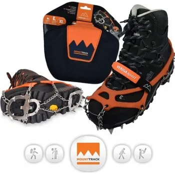 nesmeky Veriga turistické nesmeky na boty velikost 48-50, oranžové