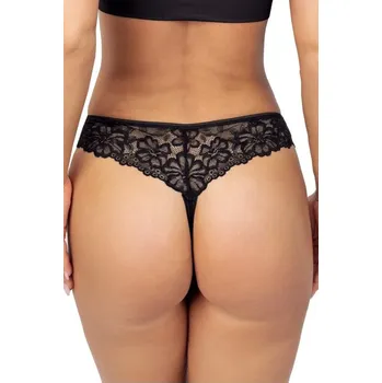 Kalhotky Tanga s krajkou 245 černá S