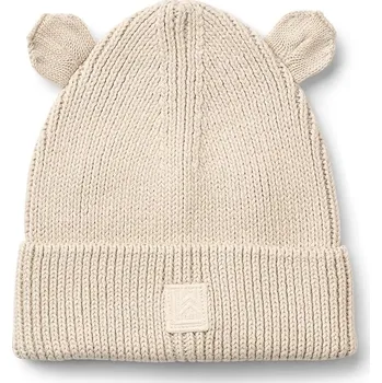 Čepice Dětská bavlněná čepice Liewood Gina Beanie LW20105.9BYA béžová 08X, vel. 1-2 roky