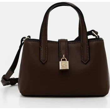 Kabelka Kožená kabelka Karl Lagerfeld K/AUTOGRAPH B1W32027 hnědá 88X, vel. ONE SIZE