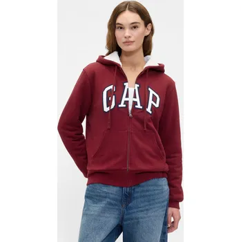Dámská mikina GAP Zateplená mikina Logo Sherpa - Dámské GAP modrá | bílá | tmavě červená 3463831