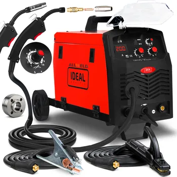 Svářečka Svářečka MIG/MAG 200A IGBT MMA 230V IDEAL PRAKTIK (láhev, maska, drát)