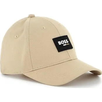 Kšiltovka Dětská bavlněná kšiltovka BOSS béžová barva, J51684 12X, vel. 56