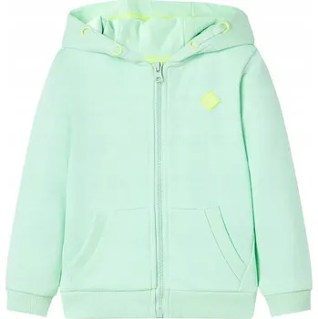 Chlapecká mikina VidaXL Dětská mikina s kapucí a zipem, světle zeleň, velikost 104