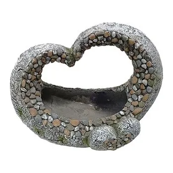 Zahradní dekorace Obal srdce MGl design kamínky