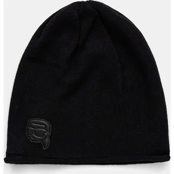 Čepice Čepice s vlnou Karl Lagerfeld černá barva, 554323.805601 99X, vel. M