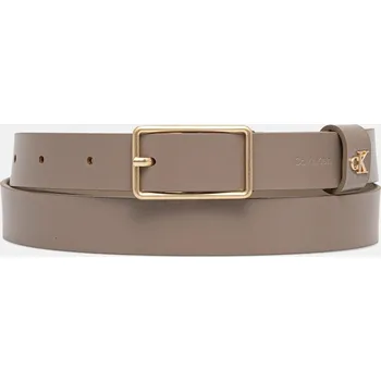 Opasek Kožený pásek Calvin Klein LV04F7050G béžová 80X, vel. 80