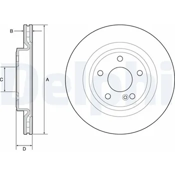 Brzdový kotouč Brzdový kotouč DELPHI BG4927C