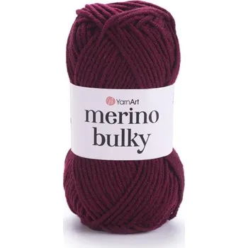 Příze YarnArt Merino Bulky 577 vínová 100 m