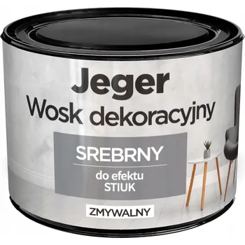 Vrták Vosk Dekorativní Nátěr pro Efekt Štuku 0,3L Stříbrný