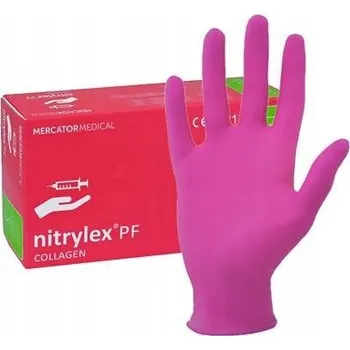 Pracovní rukavice Rukavice na jedno použití nitrilové Mercator Medical vel. S 100 ks