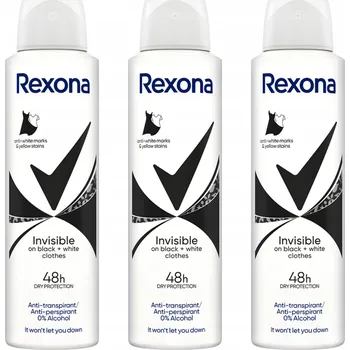 Rexona Invisible on black+white Deodorant 3x150ml
