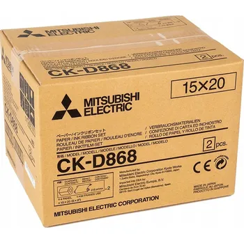 Fotopapír Fotografický papír Mitsubishi CK-D868 2 ks, 180 g/m2, lesklý