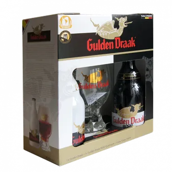 Pivo Van Steenberge Gulden Draak dárkový set 2x0,33l + sklenice
