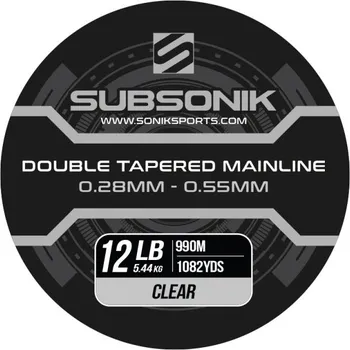 Vlasec Sonik Subsonik Double Tapered Main Line Clear 990m - 0,33 mm - 0,60 mm