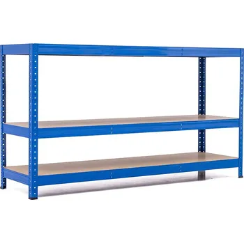 regál Policový regál Trestles RH 900x1600x450, nosnost 900 kg, 3 police Barva: modrá