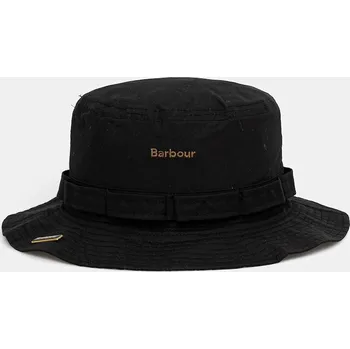 Klobouk Bavlněný klobouk Barbour Transport Fisherman černá barva, MHA0908 99X, vel. XL