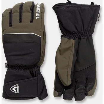 Rukavice Lyžařské rukavice Rossignol zelená barva, RLOMG01 79X, vel. XL