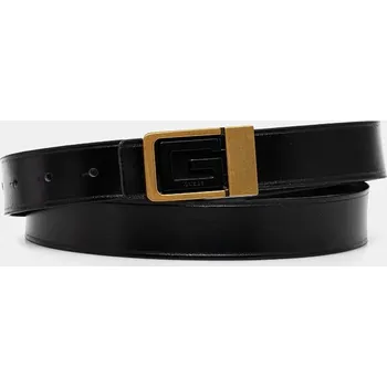 Opasek Kožený pásek Guess pánský, černá barva, BMGOLE.P4430 99X, vel. L