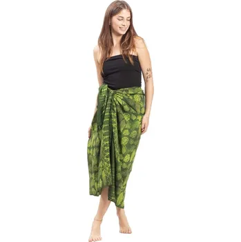 Šátek Sarong BALI BATIK zelený XII.
