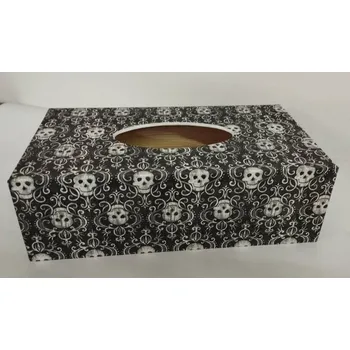 Krabice na papírové kapesníky - Lebky