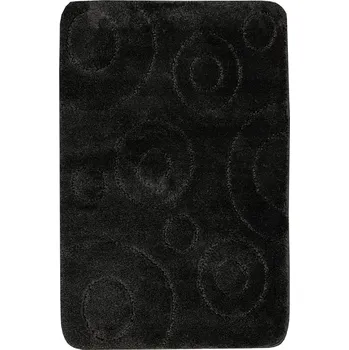 Koupelnová předložka KOUPELNOVÁ PŘEDLOŽKA WC ROHOŽKA ČERNÁ PROTISKLUZOVÁ S VZOREM KOL GALAXY 60x100 cm