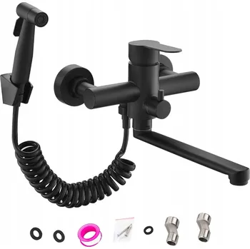 Vodovodní baterie Stojánková kuchyňská baterie Bedee Bateria Kuchenna Kran 360° černá