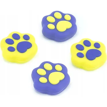 Herní konzole SILIKONOVÉ NÁVLEKY / ČEPIČKY NA JOYSTICKY NINTENDO SWITCH LITE OLED - KOČIČÍ TLAPKY x4