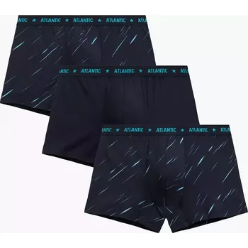 Boxerky 3-PACK Pánské boxerky Atlantic Atlantic černá 3464296
