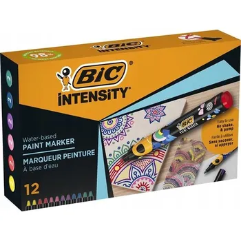 Akrylové fixy, sada 12 barev BIC, 12 ks