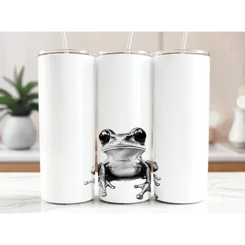 Termoska TERMOHRNEK Tumbler, termoska na vodu se slámkou s motivem PSA pejsci 600 ml