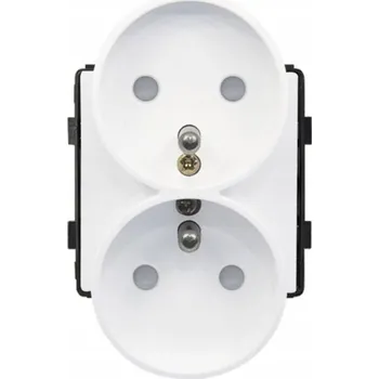 Elektrická zásuvka Bílá nástěnná Elektrická Zásuvka eLumos