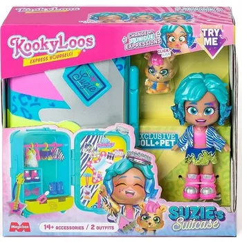 Panenka Kookyloos Kufřík Suzi's Suitcase panenka + zvířátko