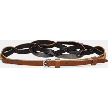 Opasek Kožený pásek Weekend Max Mara 2515501055600 hnědá 88X, vel. L