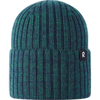 Čepice Dětská čepice s příměsí vlny Reima Villaisa 5300282B.99KK zelená 79X, vel. 48/50
