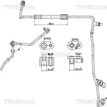 Vedení klimatizace TRISCAN Vysokotlaké / nízkotlaké vedení klimatizace TRI 9010 29110