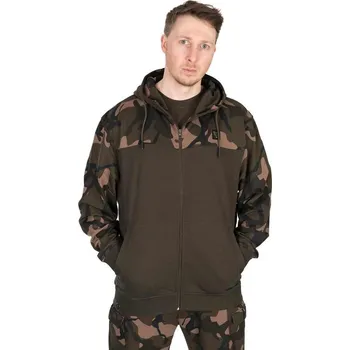 Pánská mikina Mikina Fox LW Khaki/Camo Split Zip Hoody - M
