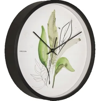 Hodiny Nástěnné hodiny BOTANICAL LEAVES do obýváku