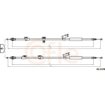 Auto-moto Lanovod parkovací brzdy COFLE 10.5378