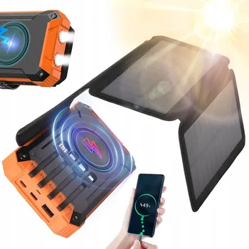 Powerbanka POWERBANK 20000MAH S BEZDRÁTOVÝM NABÍJENÍM A VESTAVĚNOU LAMPOU