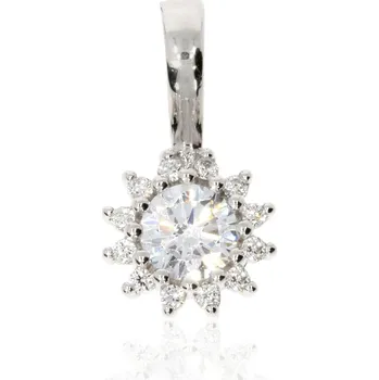 Přívěsek Zlatnictví Helios Přívěsek z bílého zlata květ