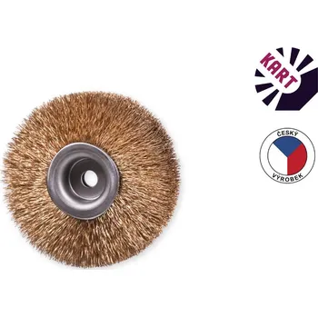 Brusný kartáč KART Kotoučový kartáč ø 60 mm - bronz